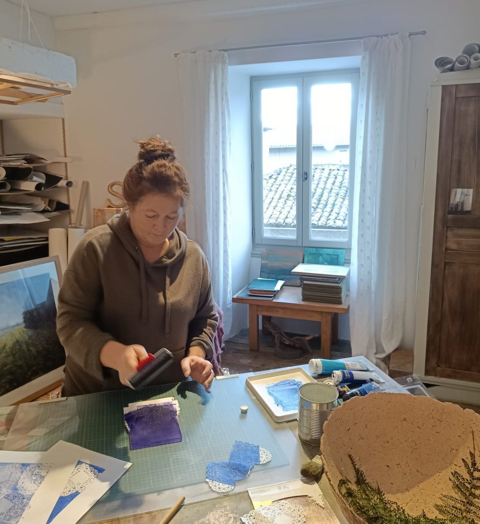Louisa at work site
