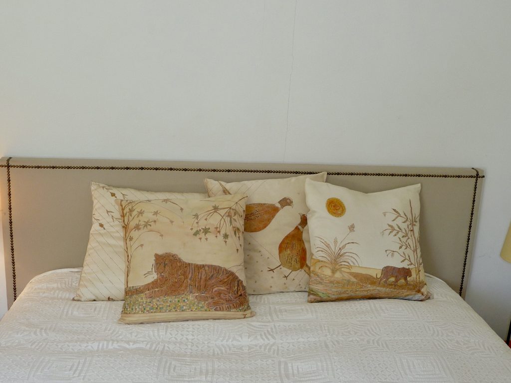 Silk cushions
