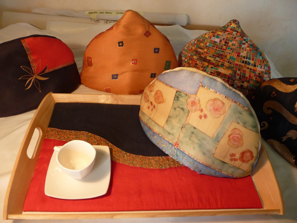 Tea tray with cosies